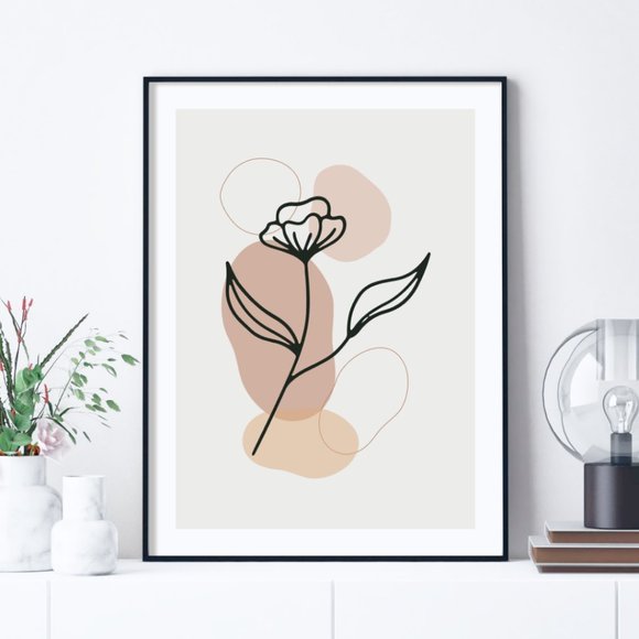 Modern Minimalist Abstract Boho Wall Art Print Home Decor [No Frame] - Picture 3 of 6